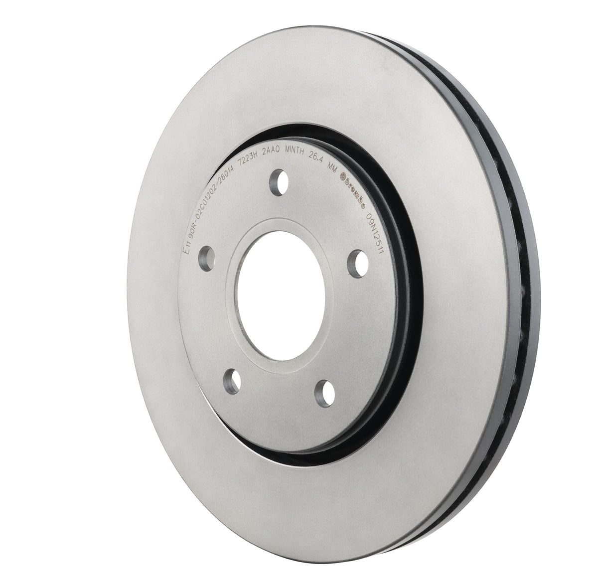 Gray cast iron disc brake rotor from Brembo part number 09.N125.11