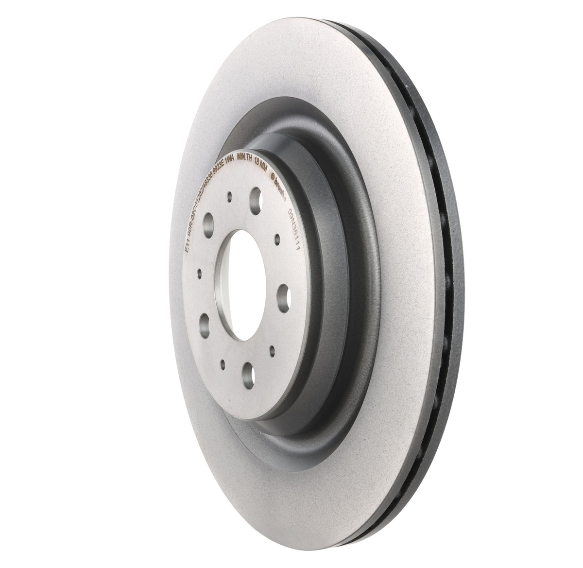 Gray cast iron disc brake rotor from Brembo part number 09.N361.11