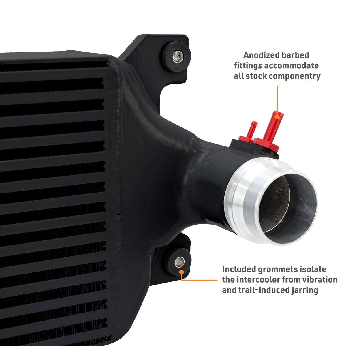 Intercooler from Mishimoto part number MMINT-TAC-24BK