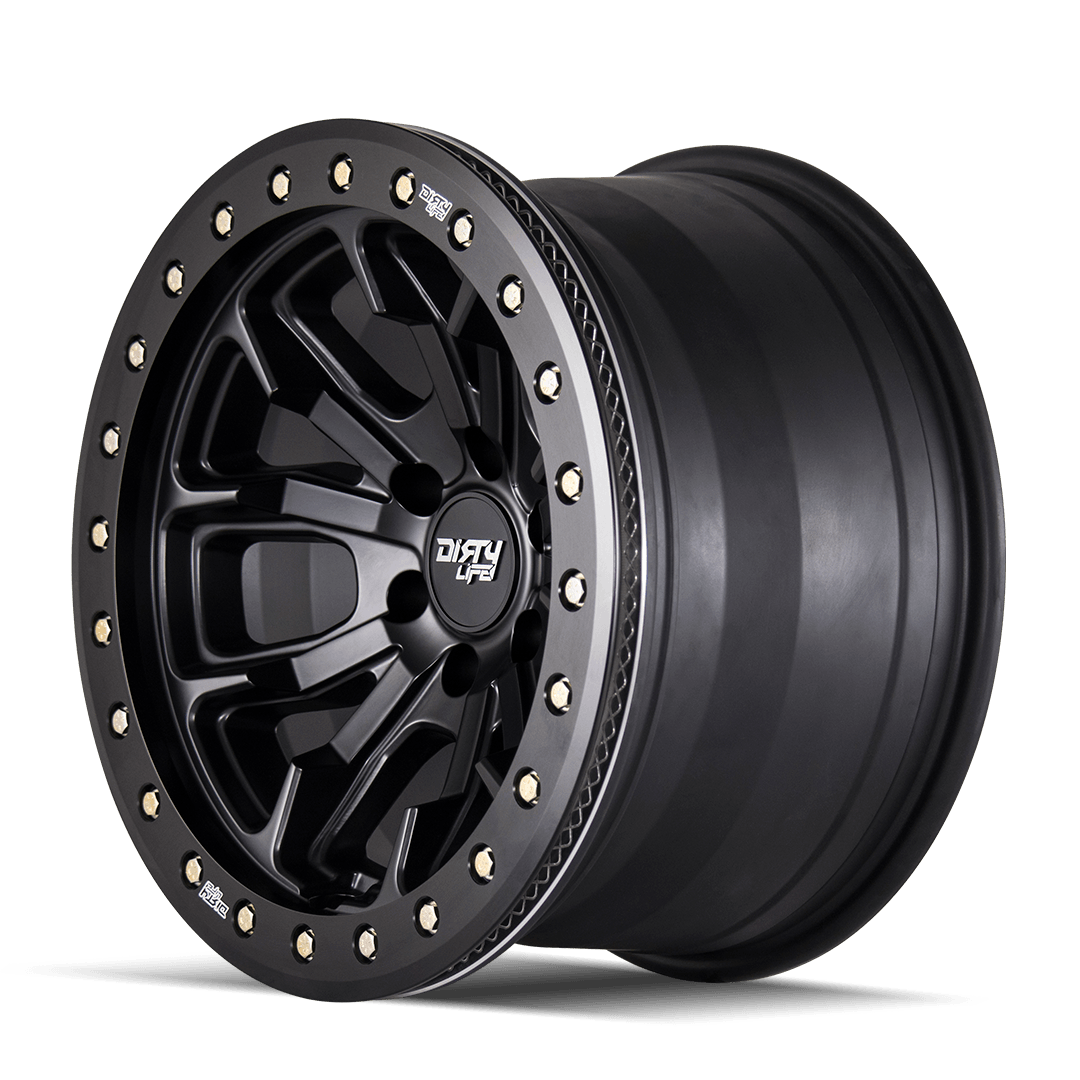 Black satin black alluminum wheel 17 diameter from DIRTY LIFE part number 9303-7973MB38