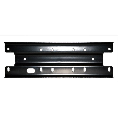 Black powder coated steel winch mount from Warn part number 73680