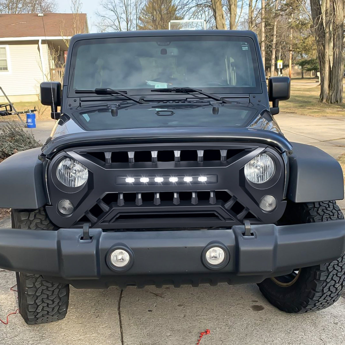Matte black abs plastic grille from AMERICAN MODIFIED part number AMJPAA00133