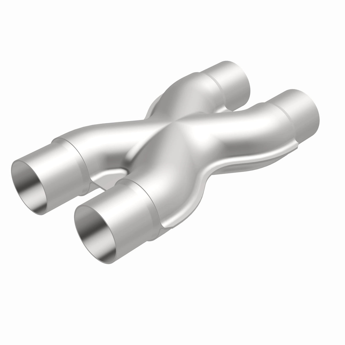Uncoated stainless steel exhaust x pipe from MagnaFlow Exhaust Products part number 10790
