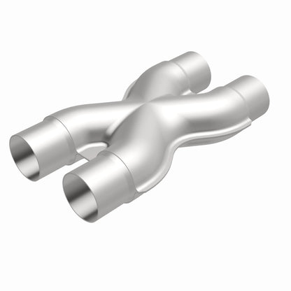 Uncoated stainless steel exhaust x pipe from MagnaFlow Exhaust Products part number 10790