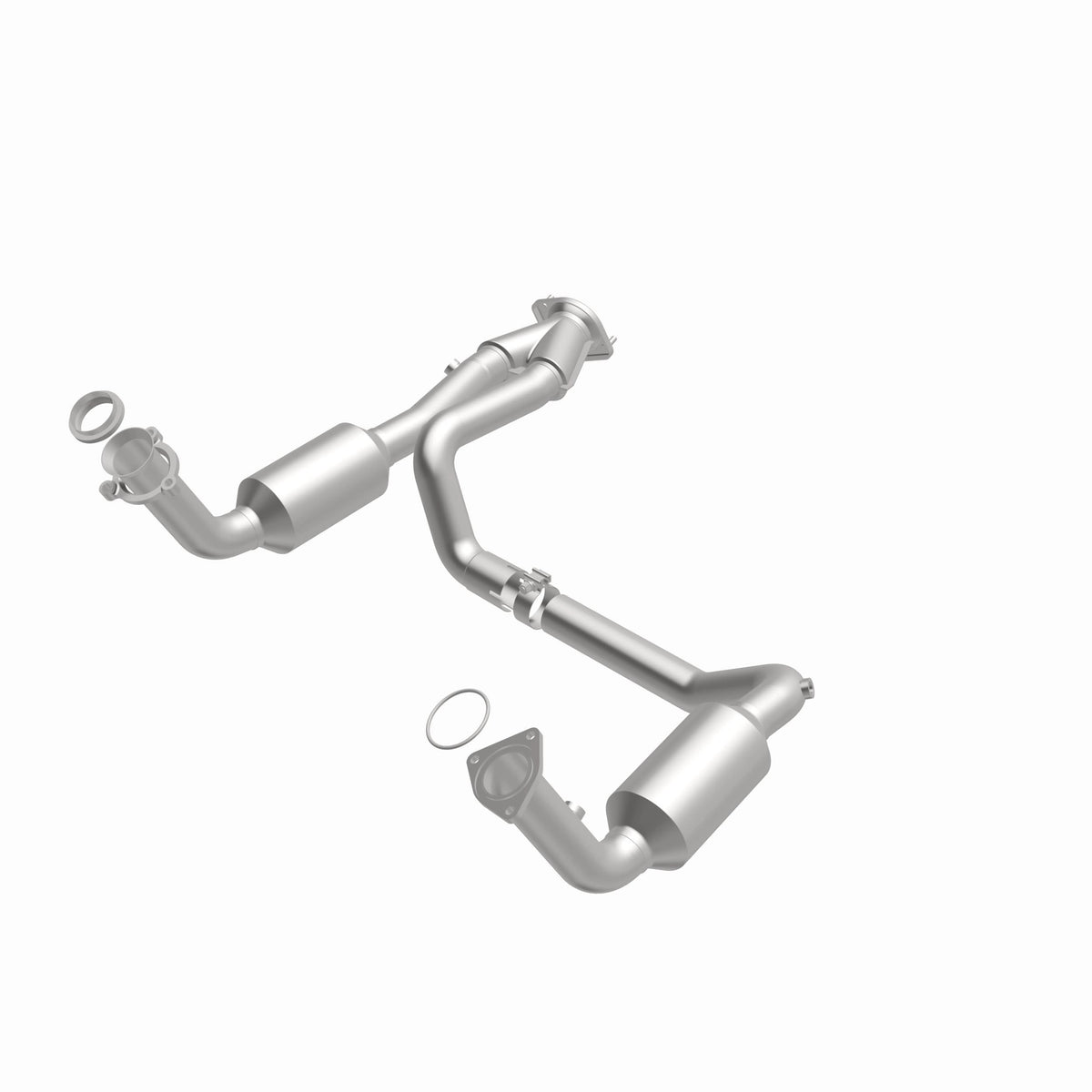 Stainless stainless steel catalytic converter from MagnaFlow Exhaust Products part number 93419