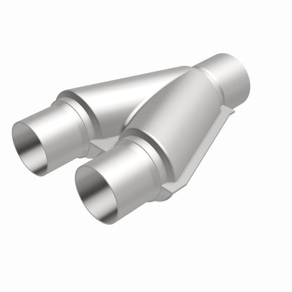 Natural stainless steel exhaust y pipe from MagnaFlow Exhaust Products part number 10758