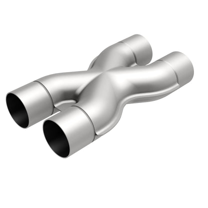 Uncoated stainless steel exhaust x pipe from MagnaFlow Exhaust Products part number 10792