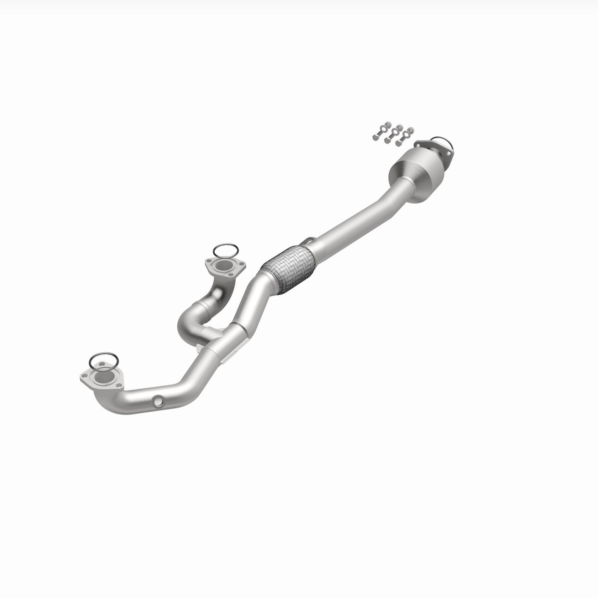 Stainless stainless steel catalytic converter from MagnaFlow Exhaust Products part number 5571756