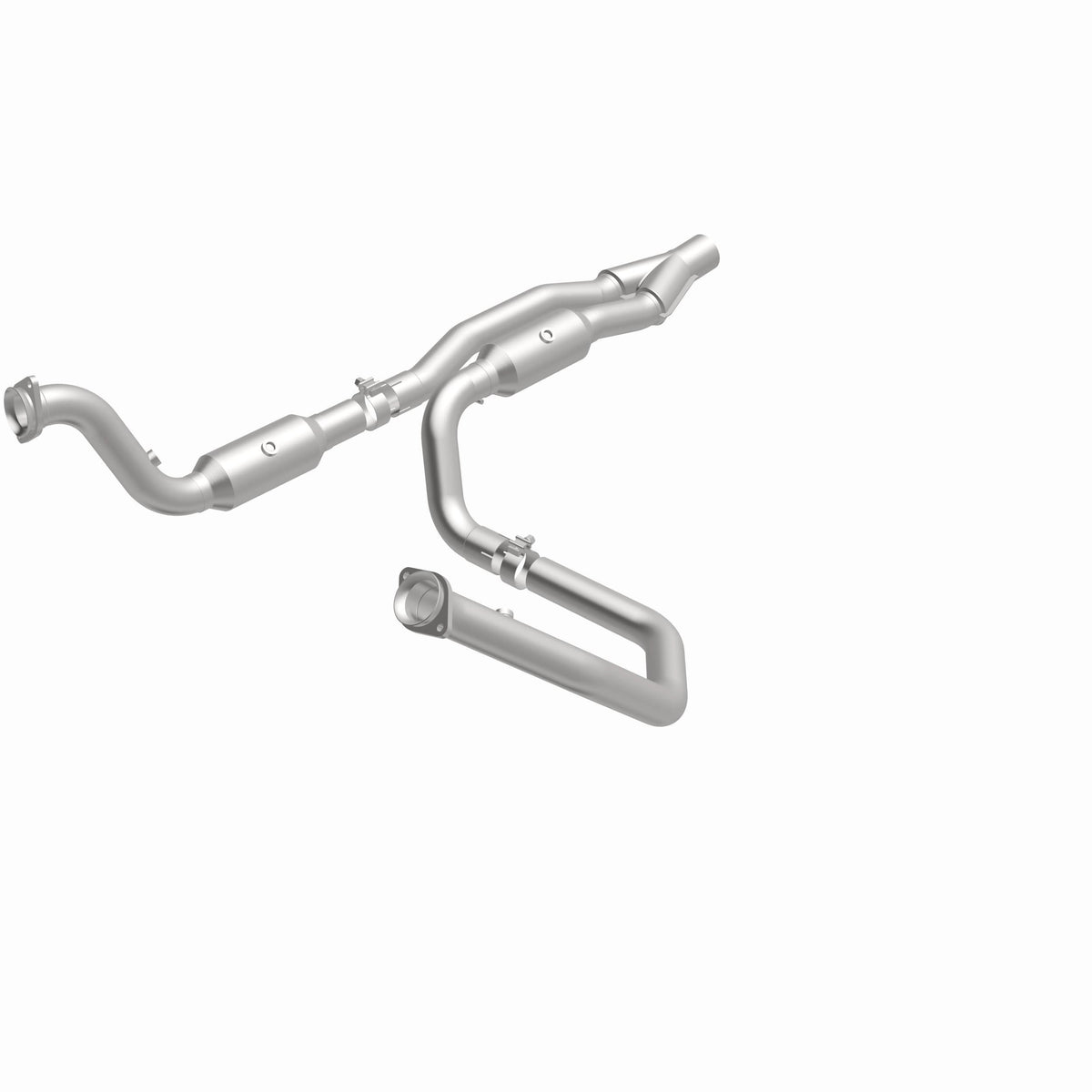 Stainless stainless steel catalytic converter from MagnaFlow Exhaust Products part number 21-457