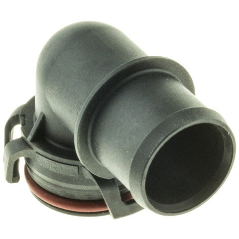 Black radiator coolant hose connector from MotoRad part number CH2091