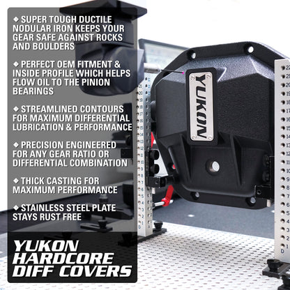 Black nodular iron differential cover from Yukon Gear and Axle part number YHCC-D44