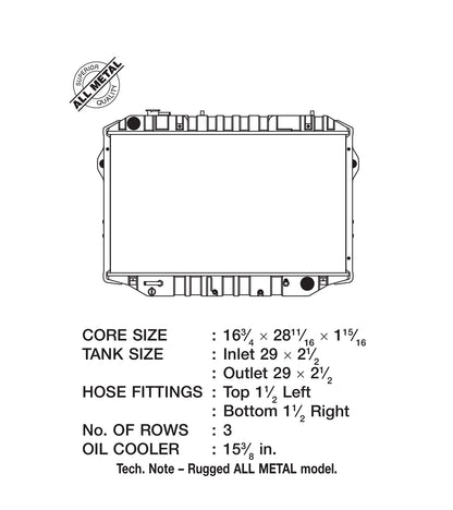 Radiator from CSF Cooling - Racing & High Performance Division part number 2709