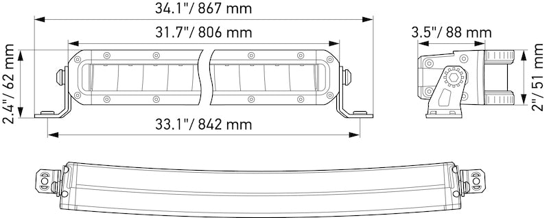 Black light bar from Hella part number 358197511