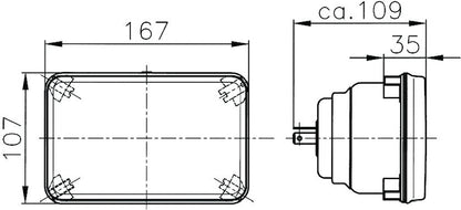 Clear headlight from Hella part number 003177821