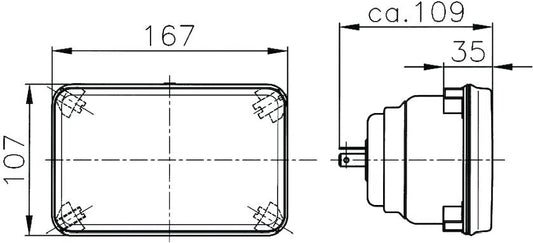 Clear headlight from Hella part number 003177821