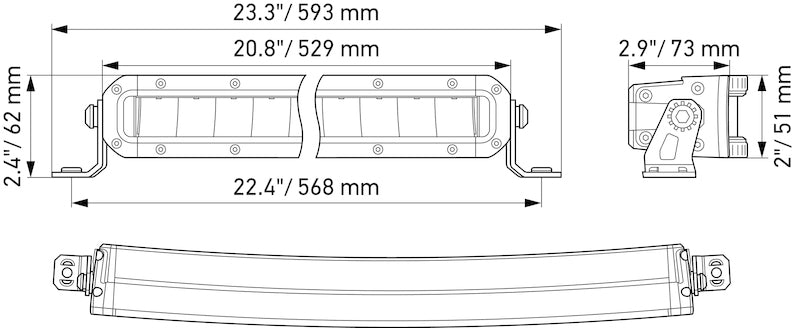Black light bar from Hella part number 358197501