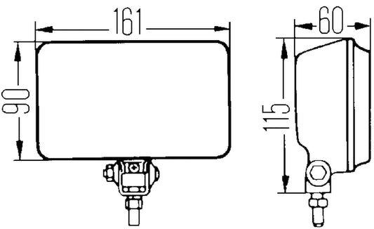 Black fog light from Hella part number 005860201
