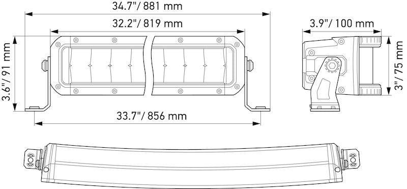 Black light bar from Hella part number 358197611