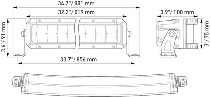 Black light bar from Hella part number 358197611