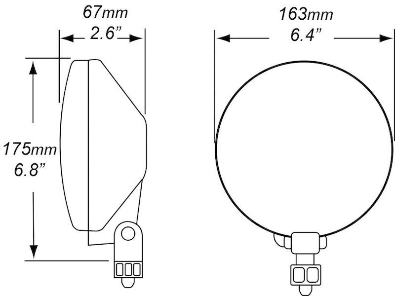 Black driving light kit from Hella part number 005750952