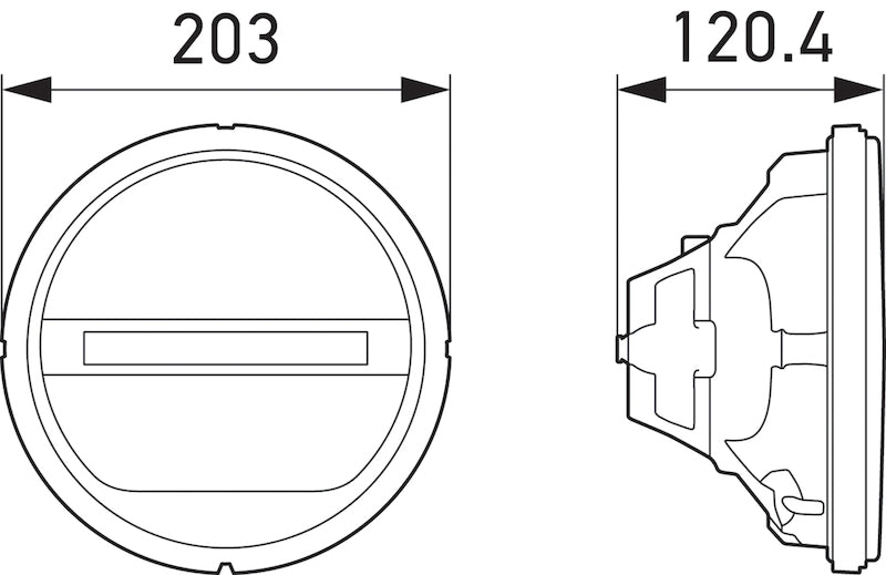 Auxiliary Light from Hella part number 241430011