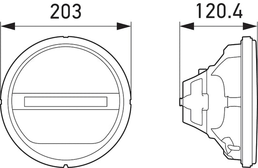 Auxiliary Light from Hella part number 241430011