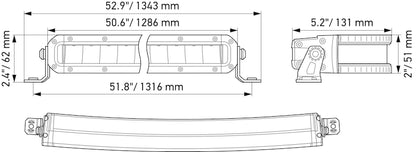 Black light bar from Hella part number 358197531
