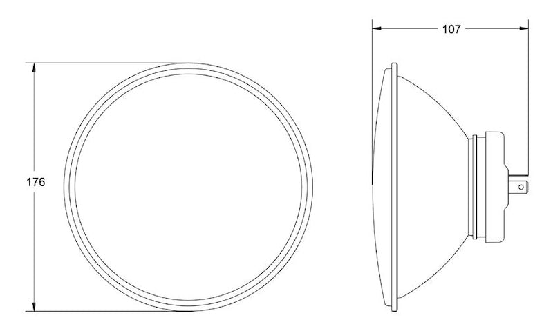 Headlight from Hella part number 002395071