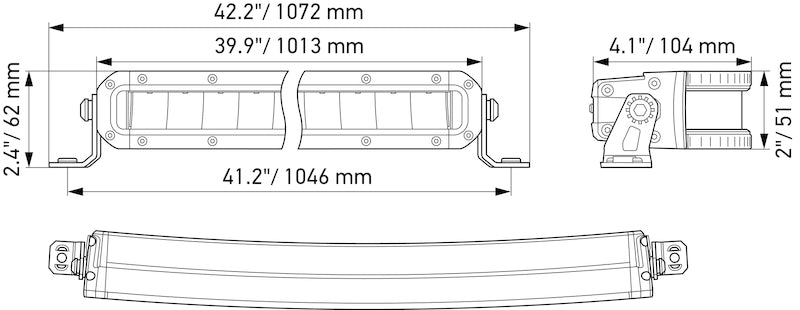 Black light bar from Hella part number 358197521