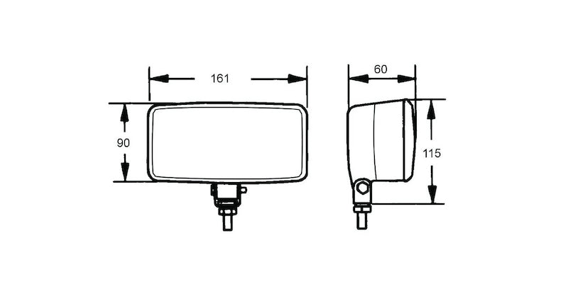 Black driving light kit from Hella part number 005860691
