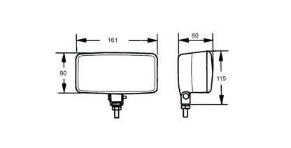 Black driving light kit from Hella part number 005860691