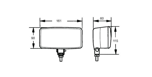 Black driving light kit from Hella part number 005860691