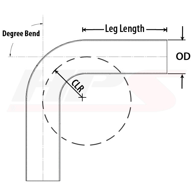 Silver mill finish aluminum tubing from HPS Performance part number AT70-275-CLR-43