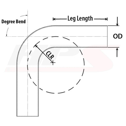 Silver mill finish aluminum tubing from HPS Performance part number AT70-275-CLR-43