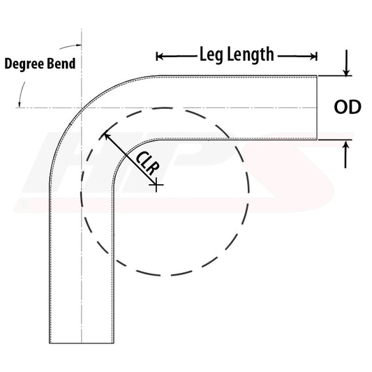 Silver mill finish aluminum tubing from HPS Performance part number AT70-275-CLR-43