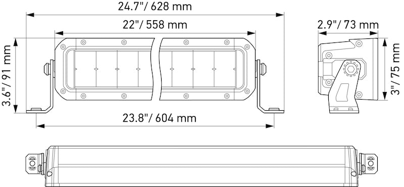 Black light bar from Hella part number 358197401