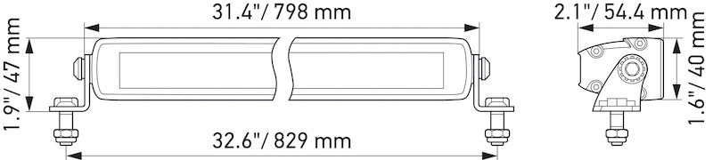 Black light bar from Hella part number 358176311