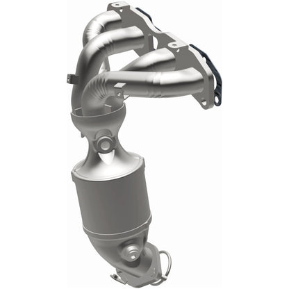 Uncoated stainless steel catalytic converter with integrated exhaust manifold from MagnaFlow Exhaust Products part number 49295