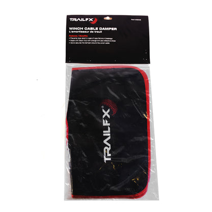 Black winch cable breakage damper from TrailFX part number WA045