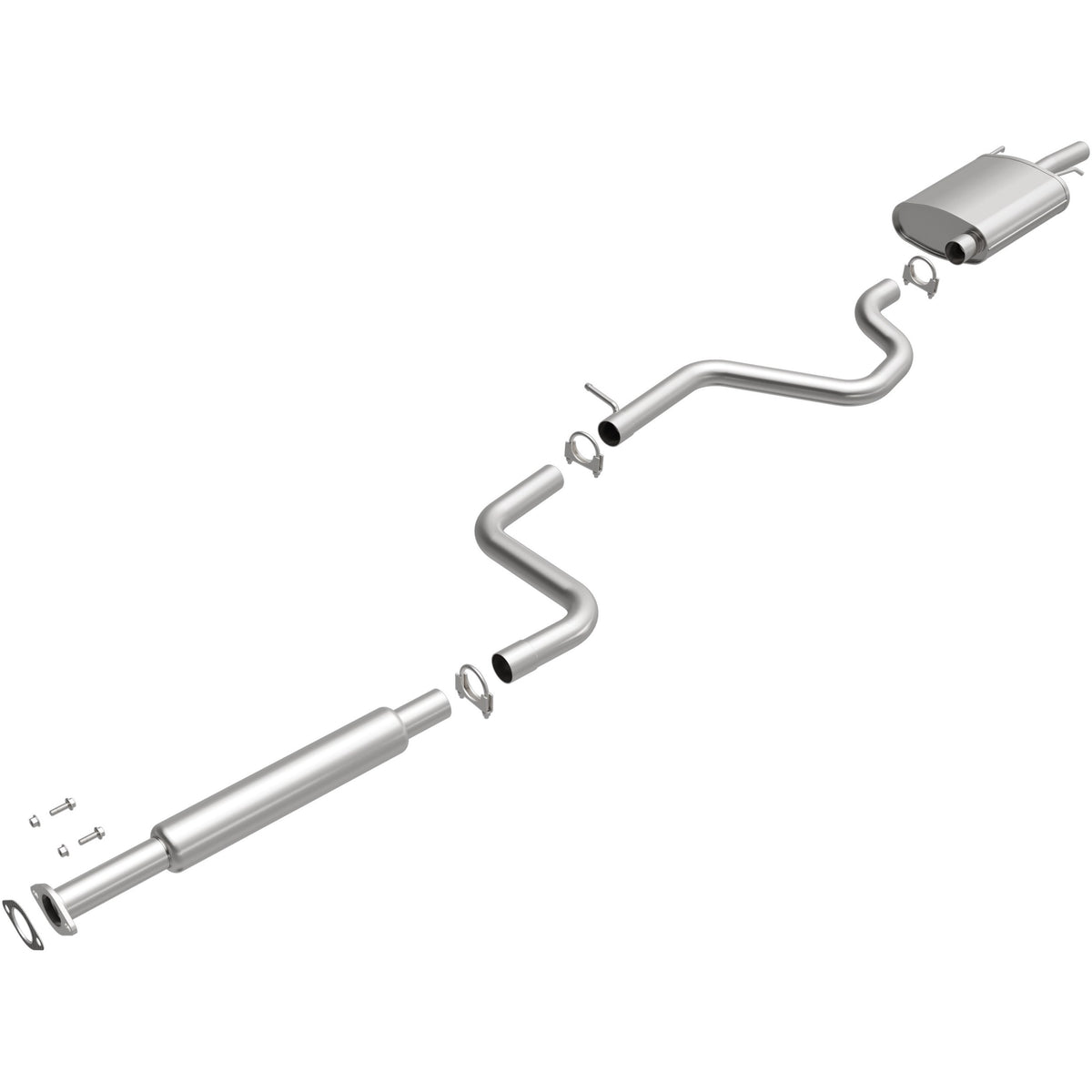 Satin exhaust system kit from BRExhaust part number 106-0016
