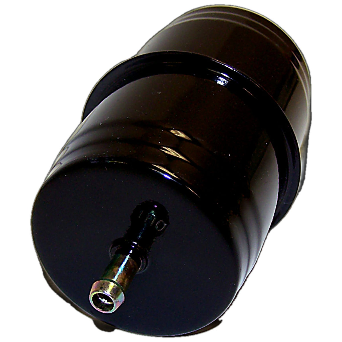 Black, silver fuel filter from Crown Automotive Jeep Replacement part number 33000076