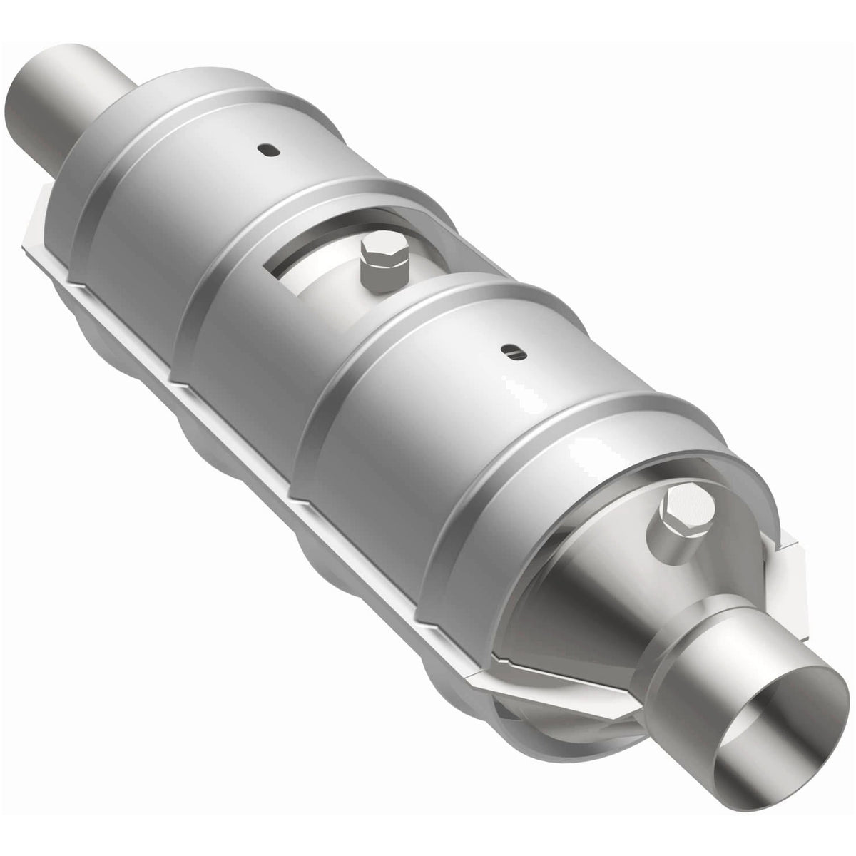 Stainless stainless steel catalytic converter from MagnaFlow Exhaust Products part number 445300