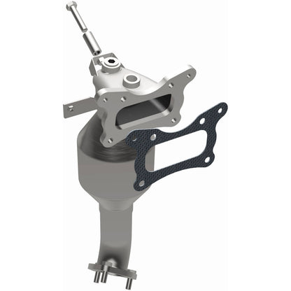 Uncoated stainless steel catalytic converter with integrated exhaust manifold from MagnaFlow Exhaust Products part number 52024