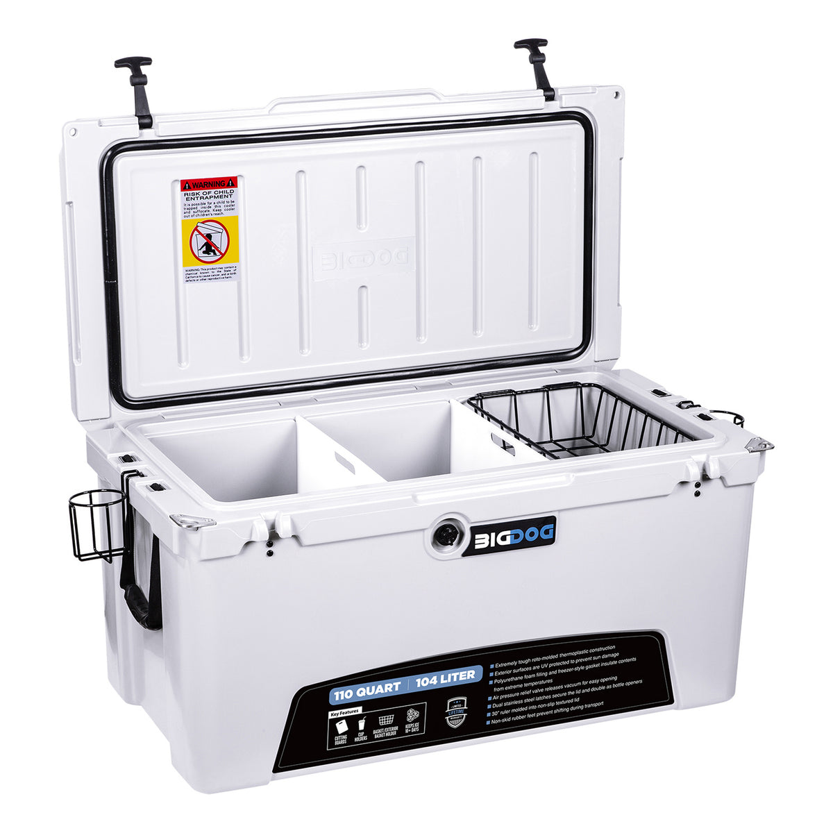 White cooler from Husky Towing part number BDC110