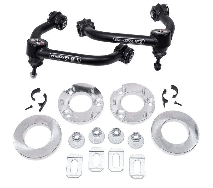 Black steel suspension lift kit from ReadyLift part number 66-25250