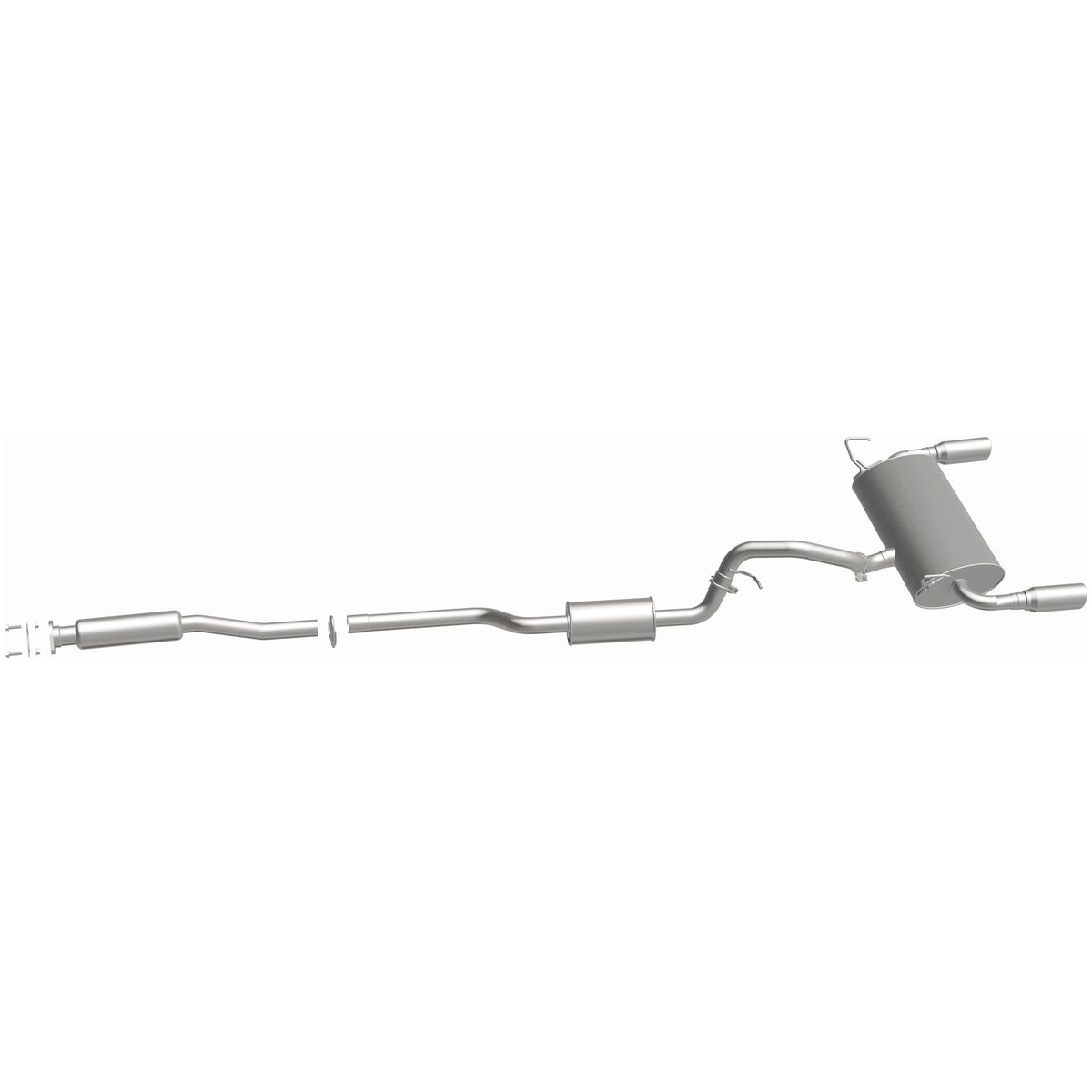 Satin exhaust system kit from BRExhaust part number 106-0504