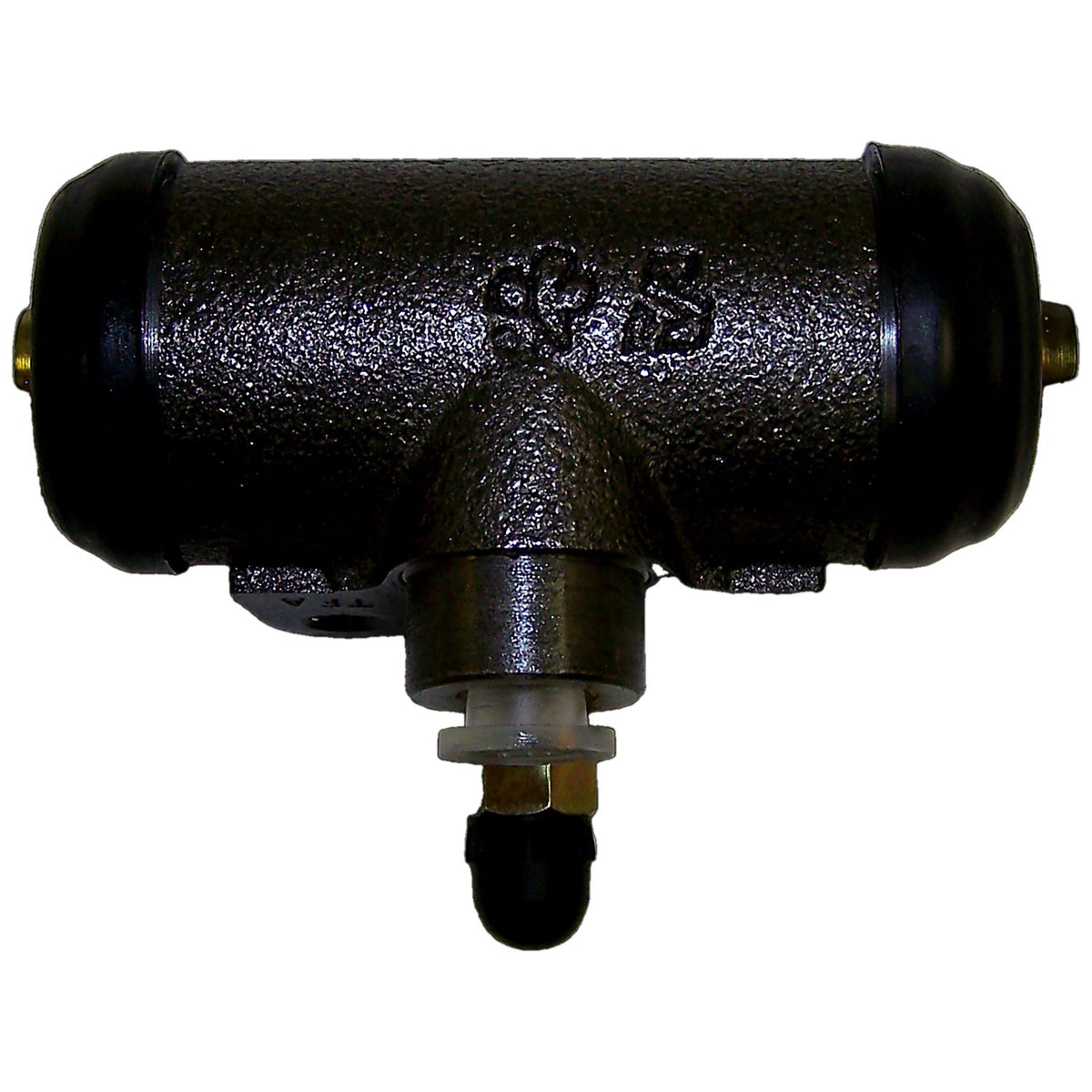 Unpainted drum brake wheel cylinder from Crown Automotive Jeep Replacement part number JA001484