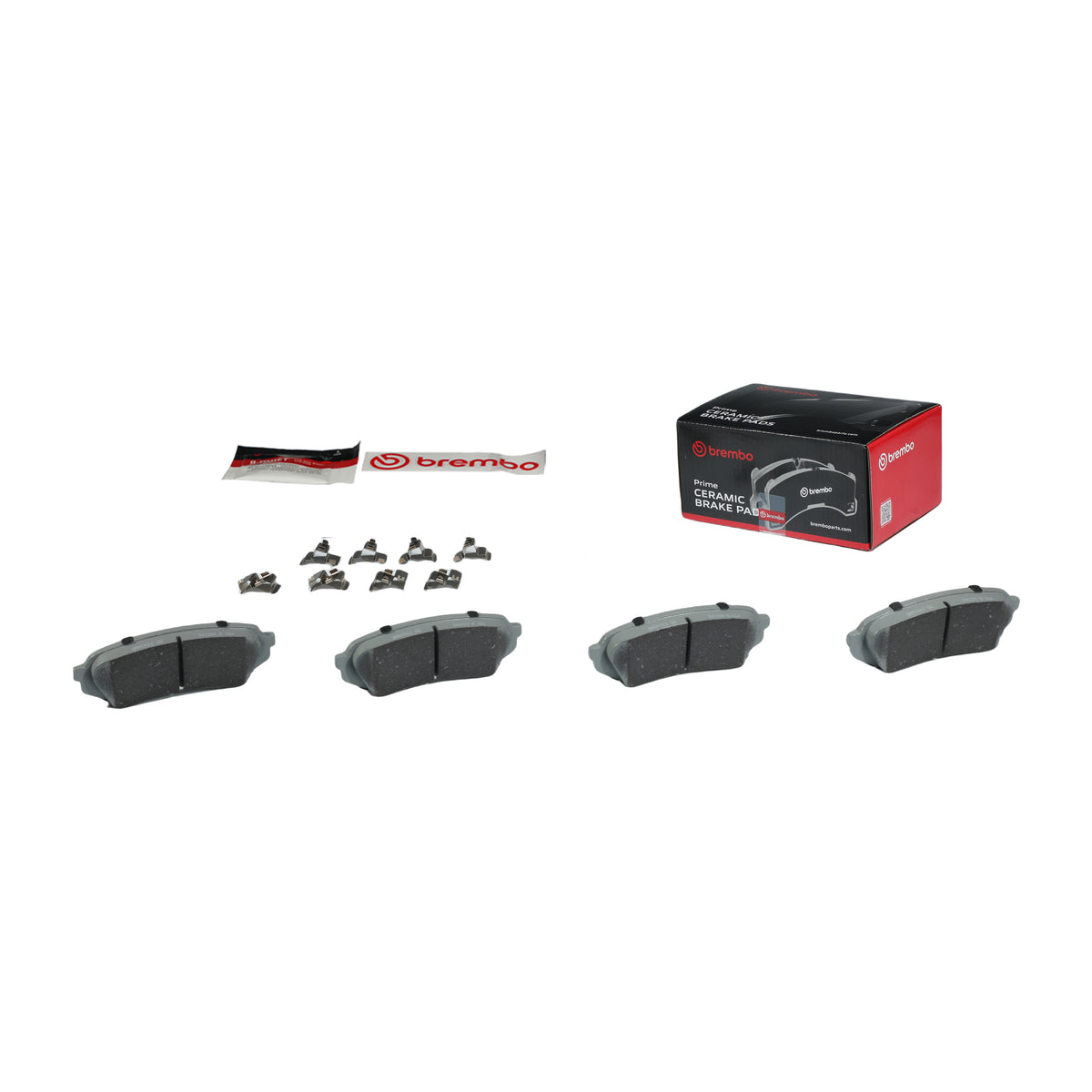 Disc Brake Pad Set with mounting hardware from Brembo part number P83049N