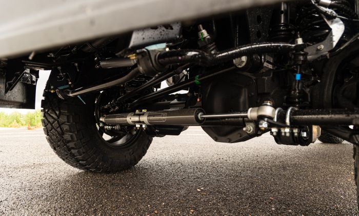 Black steel suspension lift kit from ReadyLift part number 43-23440