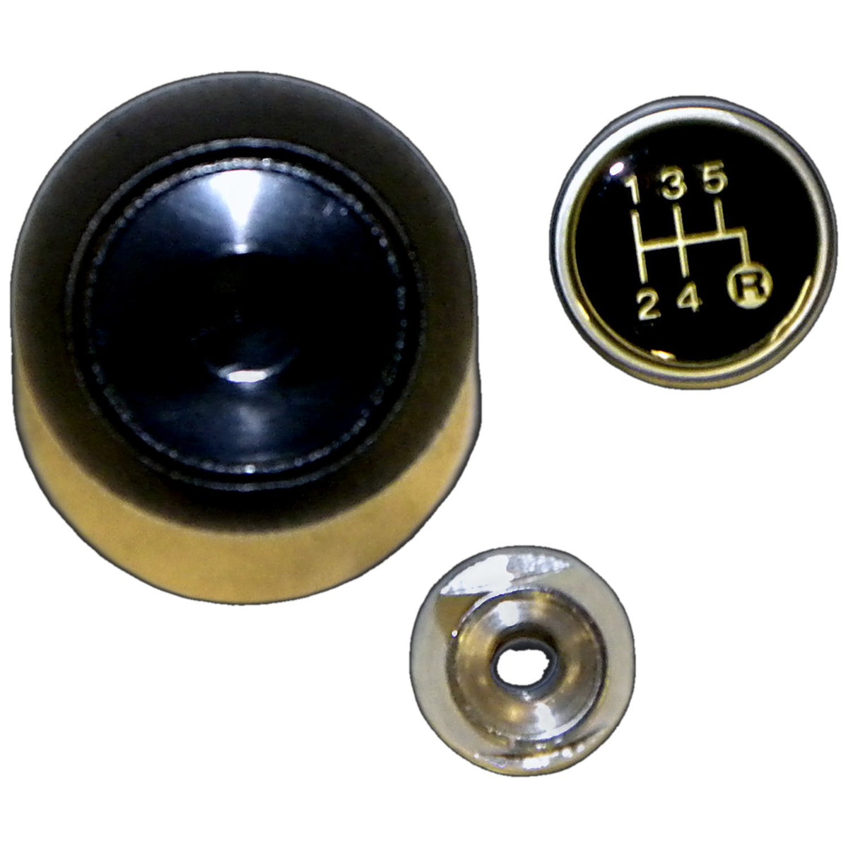 Black manual transmission shift knob from Crown Automotive Jeep Replacement part number 3241073K